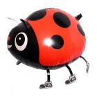 Walking pet balloon ladybug